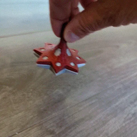 Mô hình toupie sao hai màu với đầu phun đơn - Image 3