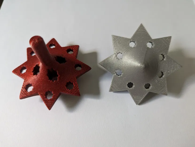 Mô hình toupie sao hai màu với đầu phun đơn - Image 6