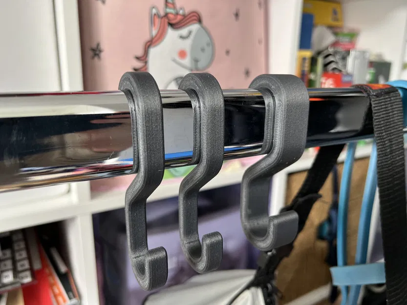 Móc treo áo mạnh mẽ cho thanh treo tủ quần áo 20x40mm - Image 1