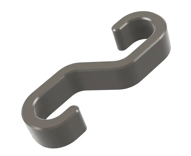 Móc treo áo mạnh mẽ cho thanh treo tủ quần áo 20x40mm - Image 2