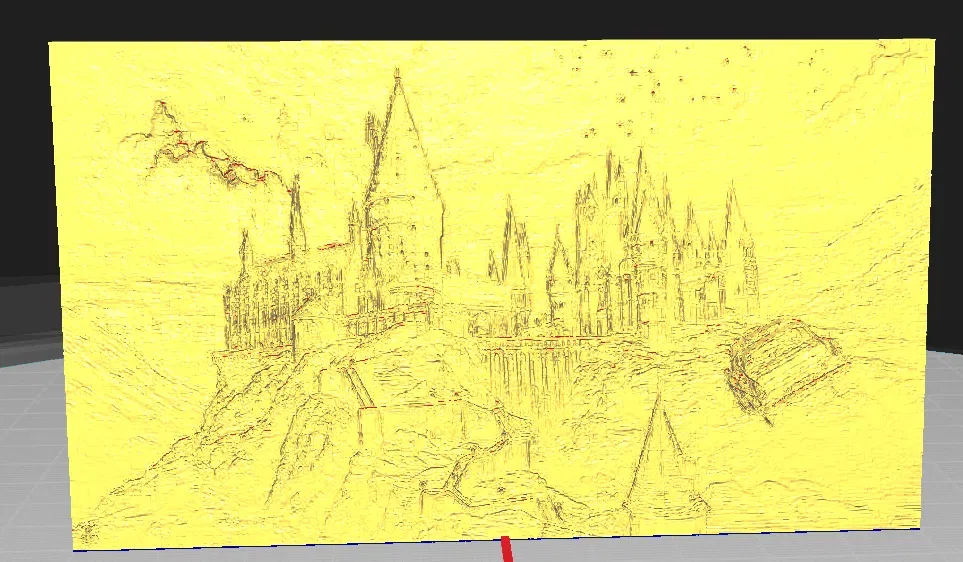 Mô hình Lithophane Hogwarts với xe Ford Anglia nổi tiếng - Image 2