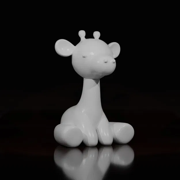 Hươu cao cổ dễ thương ngồi với thiết kế tinh nghịch - Image 1