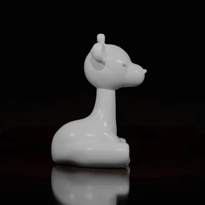 Hươu cao cổ dễ thương ngồi với thiết kế tinh nghịch