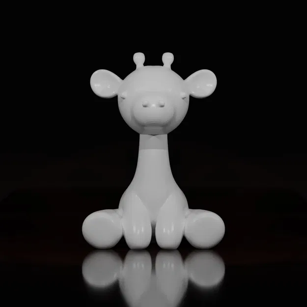 Hươu cao cổ dễ thương ngồi với thiết kế tinh nghịch - Image 3