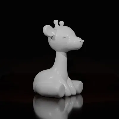 Hươu cao cổ dễ thương ngồi với thiết kế tinh nghịch