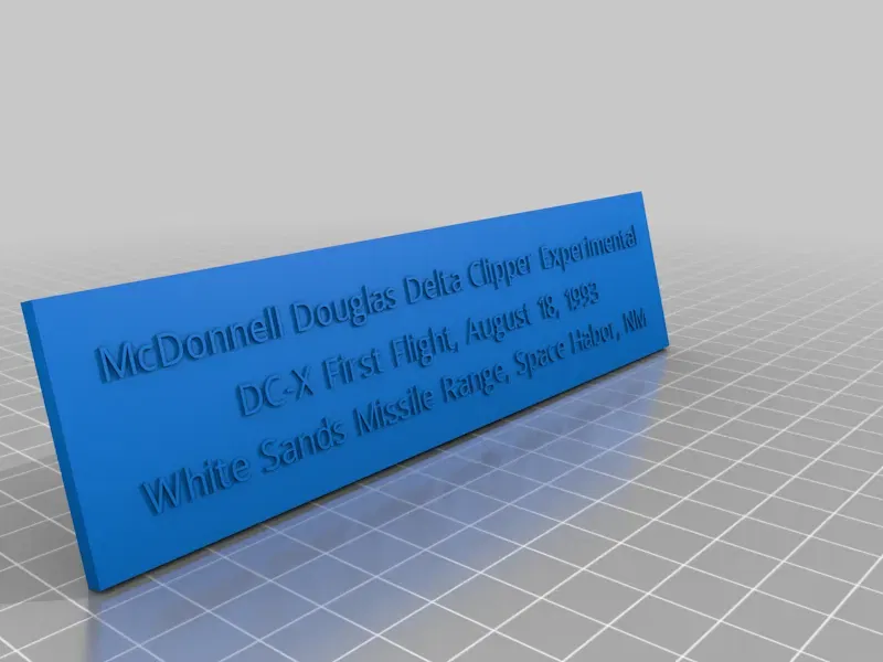 Mô hình máy bay DC-X Delta Clipper với chi tiết dễ in - Image 2