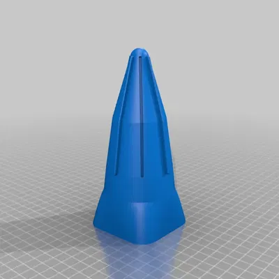 Mô hình máy bay DC-X Delta Clipper với chi tiết dễ in