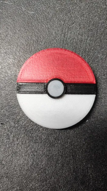 Pokéball từ Pokémon in 3D với thiết kế hai màu sắc - Image 1