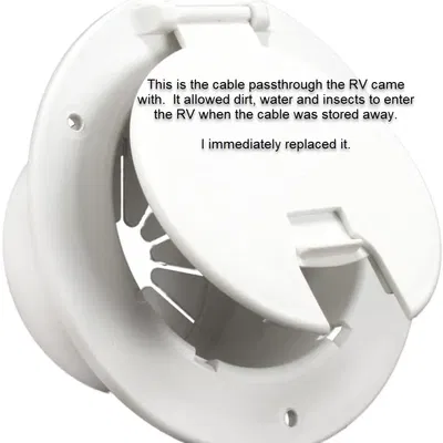 Bộ lắp đặt kết hợp cổng nguồn RV 30 và 15 Amp