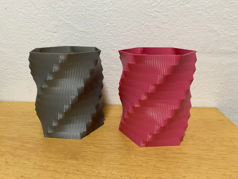 Chậu hình chữ nhật xoắn độc đáo - Image 2