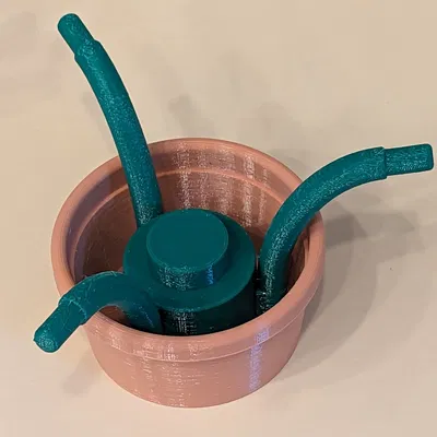 Thân hoa tròn lắp ghép cho mô hình hoa Lego