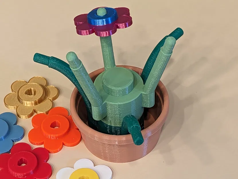 Thân hoa tròn lắp ghép cho mô hình hoa Lego - Image 5