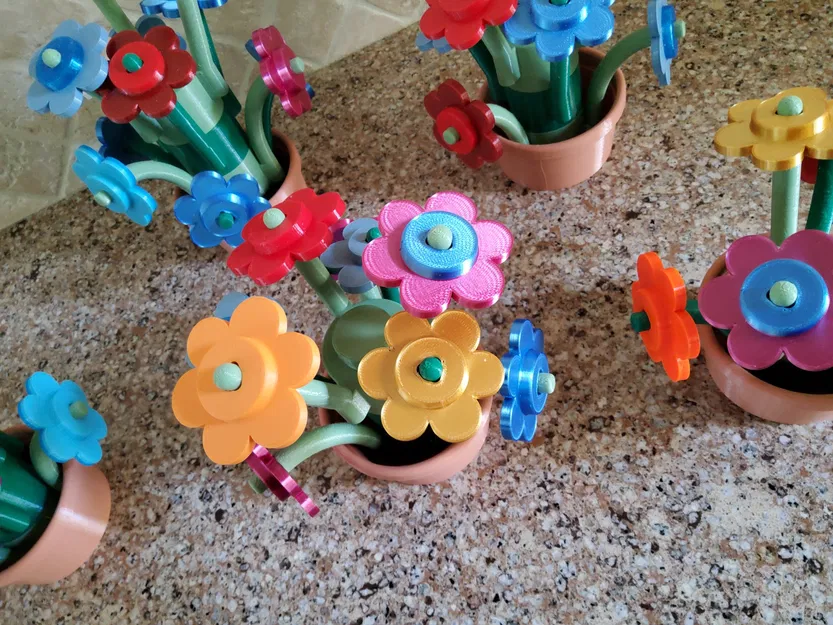 Thân hoa tròn lắp ghép cho mô hình hoa Lego - Image 10