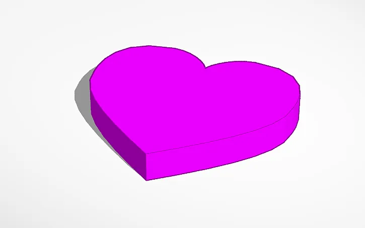 Trái tim đơn giản cho in 3D và tùy chỉnh - Image 1