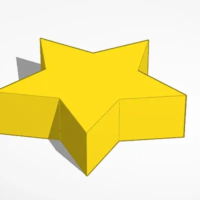 Ngôi sao đơn giản để in 3D và tùy chỉnh