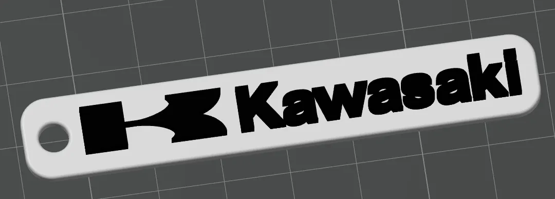 Móc khóa hình xe máy Kawasaki - Image 1
