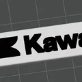 Móc khóa hình xe máy Kawasaki - Thumbnail 1