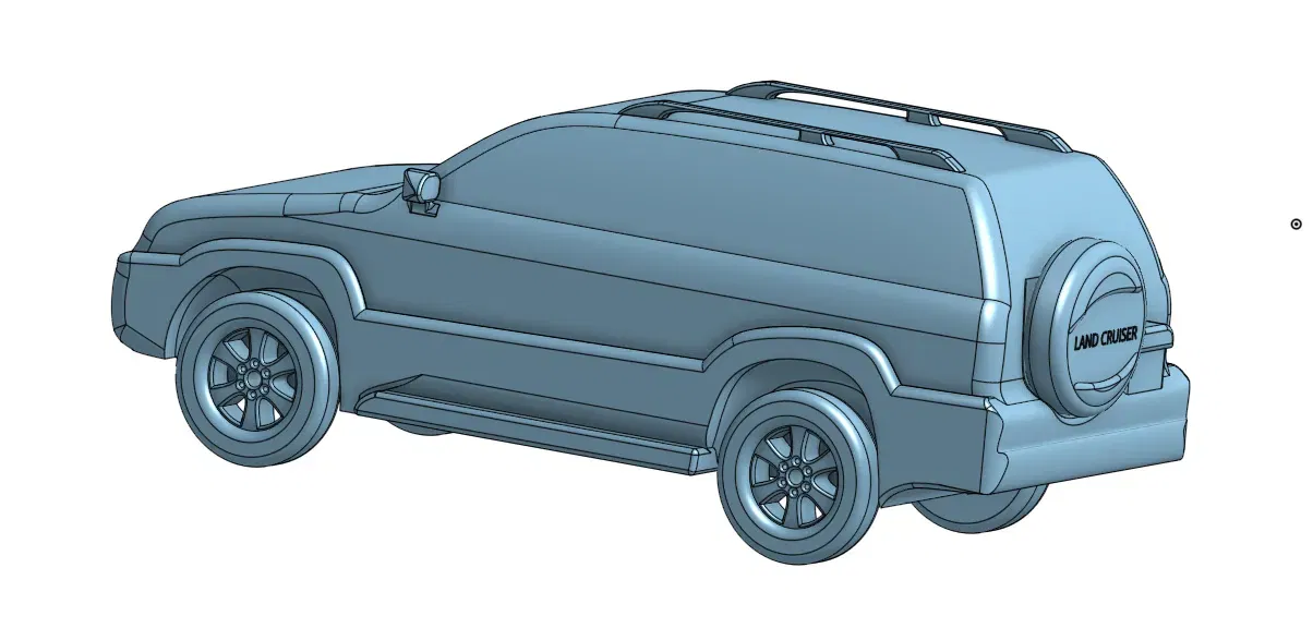 Toyota Land Cruiser kdj120 in 80% kích thước thiết kế - Image 1