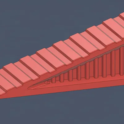 Đế chặn cửa thiết kế thẩm mỹ và tiết kiệm vật liệu