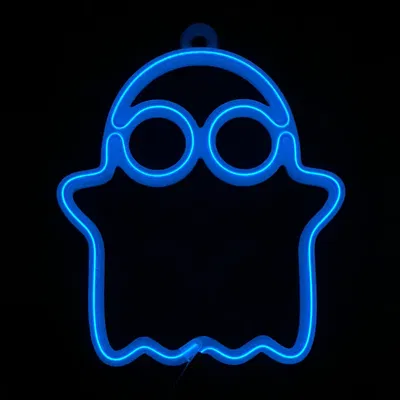 Đèn ma Halloween trang trí cửa sổ bằng dây EL