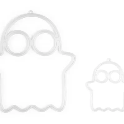 Đèn ma Halloween trang trí cửa sổ bằng dây EL