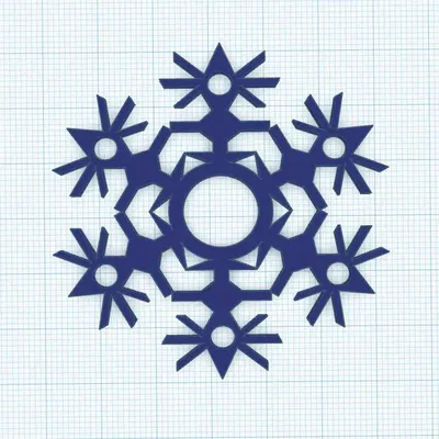 Trang trí hình bông tuyết dễ in cho mùa lễ hội