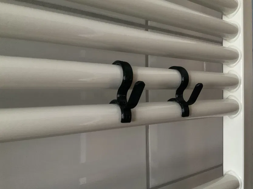 Móc treo cho bộ tản nhiệt khăn, thiết kế lắp ghép bền bỉ - Image 2