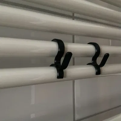 Móc treo cho bộ tản nhiệt khăn, thiết kế lắp ghép bền bỉ