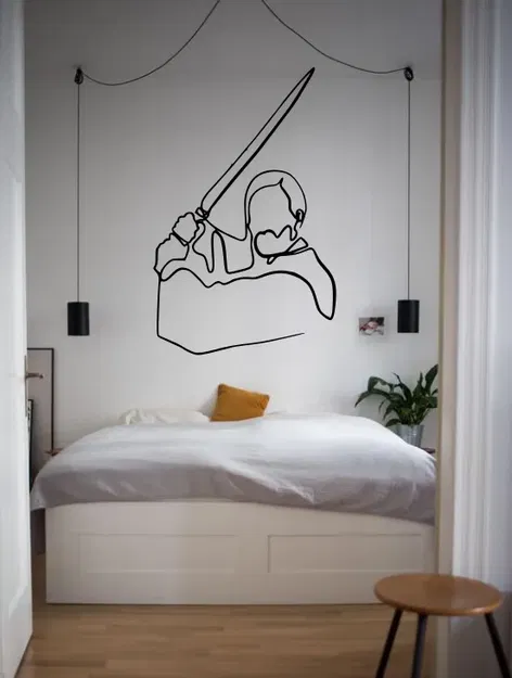 Hình ảnh Lineart của Leia, Anikin, Obi Wan, R2D2 và C3PO - Image 5