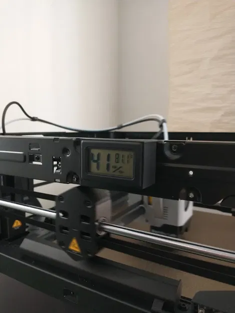 Vỏ nhiệt kế/độ ẩm tối giản với nam châm gắn tường - Image 1