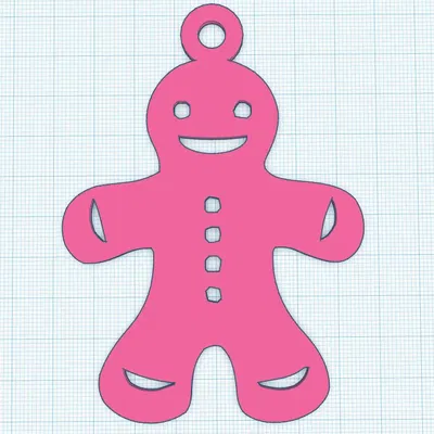 Món quà trang trí Giáng Sinh hình bánh quy bơ dễ in