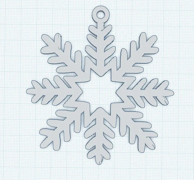 Món đồ trang trí bông tuyết dễ in không cần hỗ trợ - Image 1