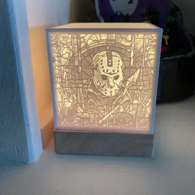 Mô hình lithophane Halloween với Michael Myers và bạn bè