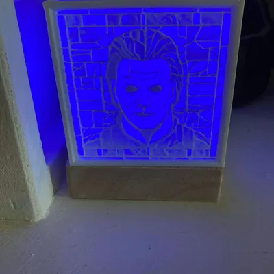 Mô hình lithophane Halloween với Michael Myers và bạn bè