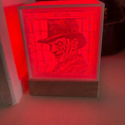 Mô hình lithophane Halloween với Michael Myers và bạn bè