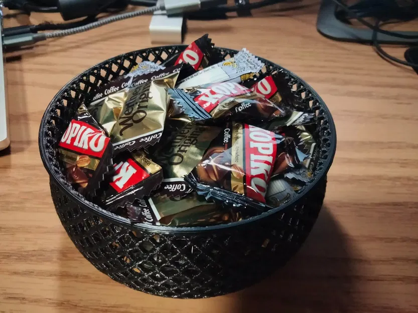 Bát lưới có nắp để đựng kẹo và đồ vật nhỏ - Image 1