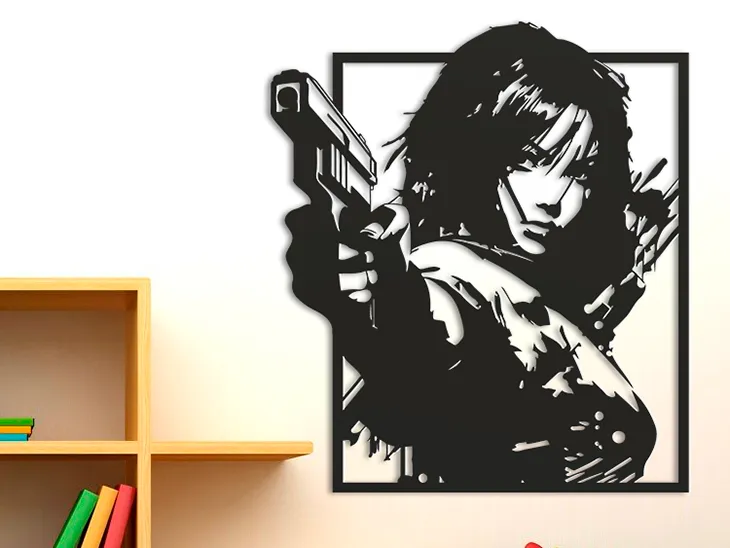 Canh gác trong không gian nghệ thuật treo tường - Image 1