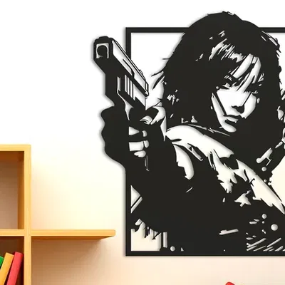 Canh gác trong không gian nghệ thuật treo tường