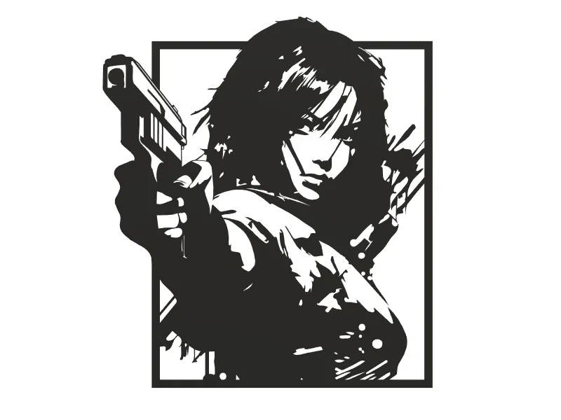 Canh gác trong không gian nghệ thuật treo tường - Image 2