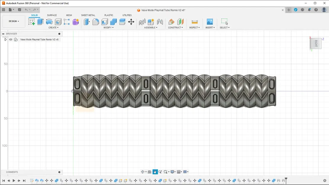 Bình hoa dạng tham số kiểu Zig Zag - Image 1