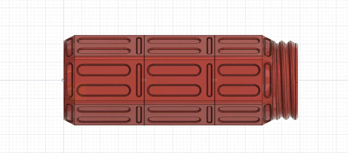 Bình hoa dạng tham số với họa tiết sọc - Image 2