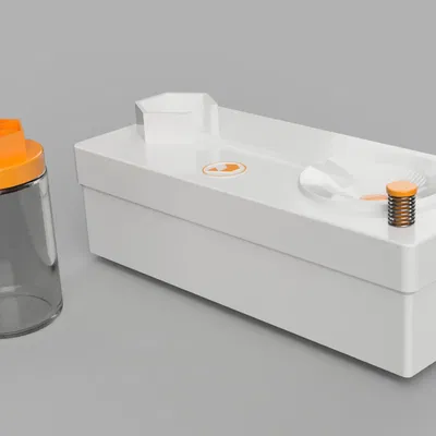 Máy rửa cọ vẽ tiện lợi và sạch sẽ