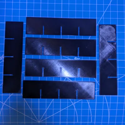 Hộp lưu trữ filament rỗng với 4 ngăn chia