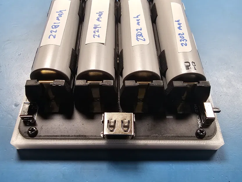 Nắp dưới cho bo mạch nguồn ICStation 4x 18650 GY19481 - Image 1