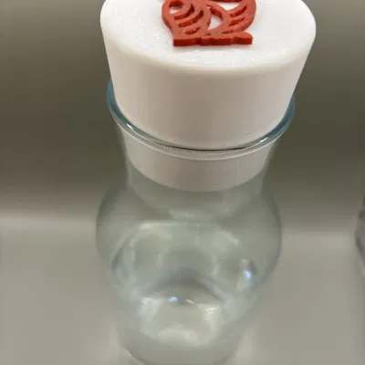 Nắp chai IKEA 365+ in PETG với hình cú mèo