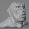 Bust của quái vật ogre trong nghệ thuật điêu khắc - Thumbnail 1