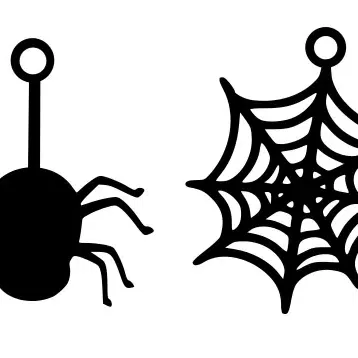 Khuyên tai hình nhện với thiết kế mạng nhện độc đáo