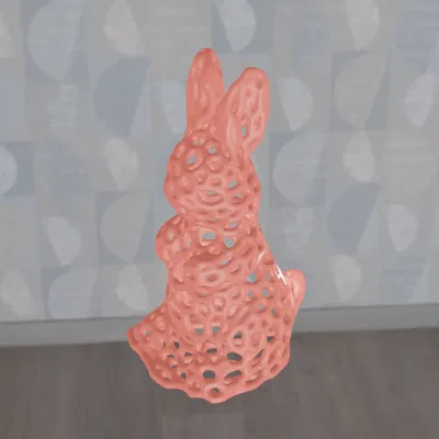 Thỏ Voronoi - Mô hình in 3D độc đáo cho trang trí nhà cửa