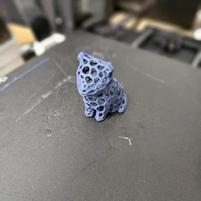 Mô hình mèo dễ thương theo phong cách Voronoi