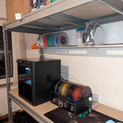 Giá đỡ RepRack cho ống nhôm 25mm và lắp đặt trên kệ